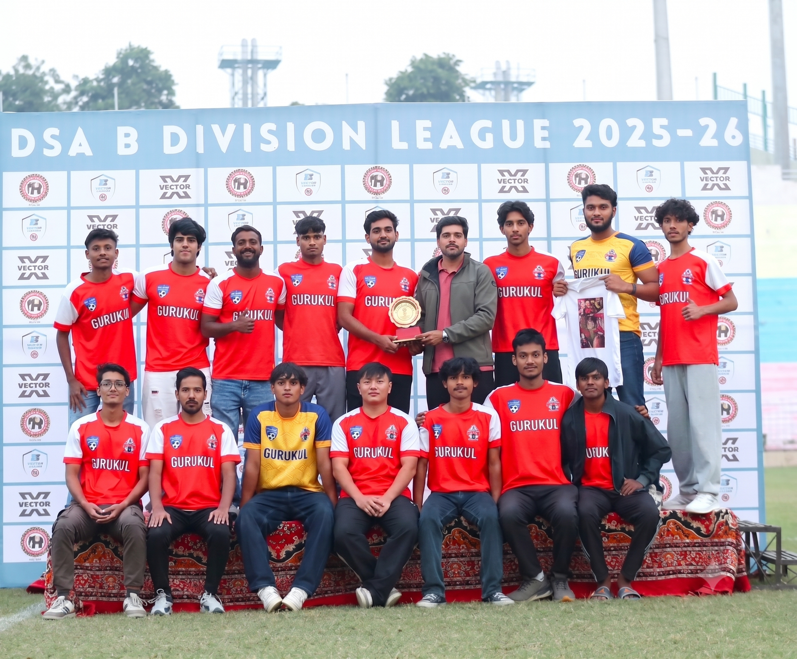 Gurukul FC Division A Celebration